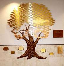 Giving Tree on wall of facility